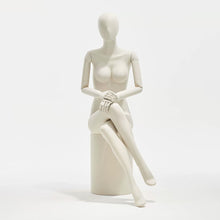 Load image into Gallery viewer, DE-LIANG Model Props, Full Body Female Mannequin Display Dummy, High White Matte Mannequin for Clothing Stores Display DL0015
