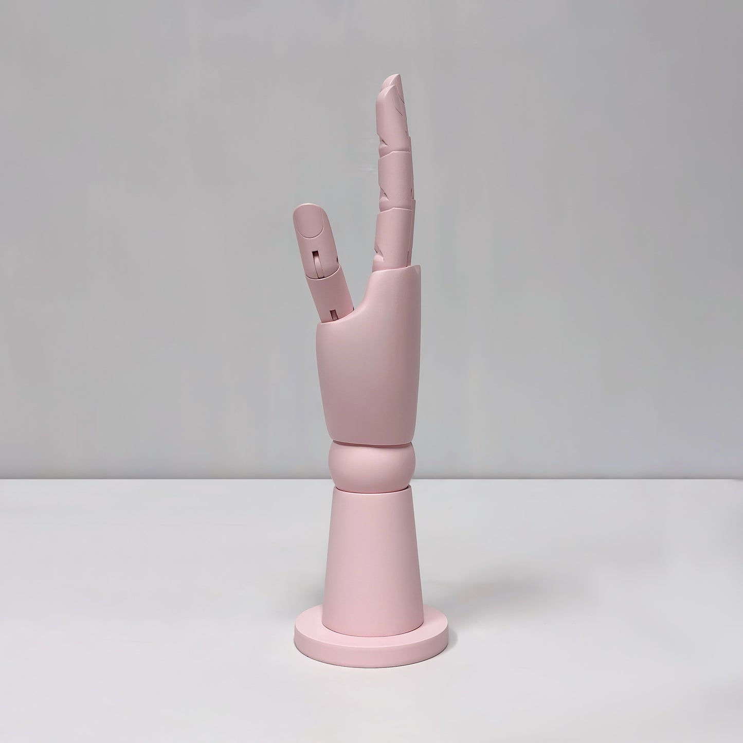 DE-LIANG 2-in-1 Solid Wood Articulated Mannequin Hand for Jewelry & Scarf Display