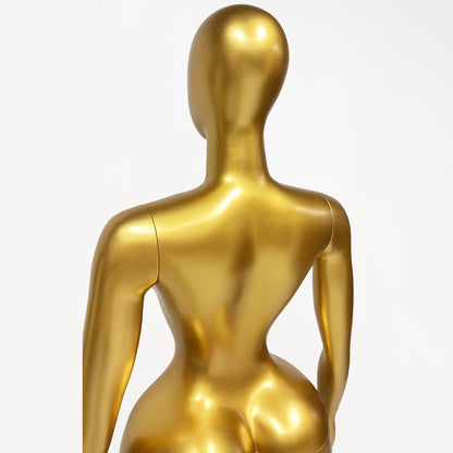 DE-LIANG Female Plus Size Mannequin,Slim Waist Curvy Hip Fiberglass Mannequin,Women Body Mannequin Clothing Display Model