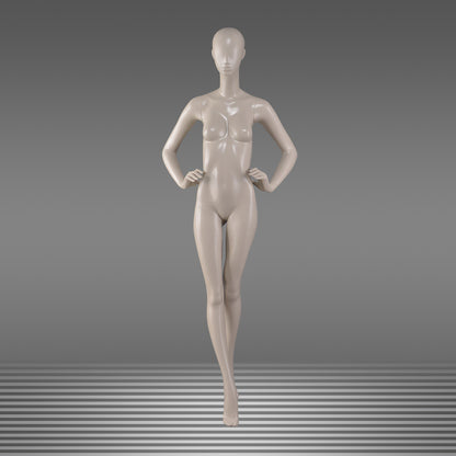 DE-LIANG Female Mannequin Full Body Display,Professional Dress Form for Clothing Store Window Display ,Matte Skin Finish Retail Mannequins
