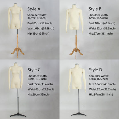 Soft Half Body Mannequin,Sewing Mannequin Torso