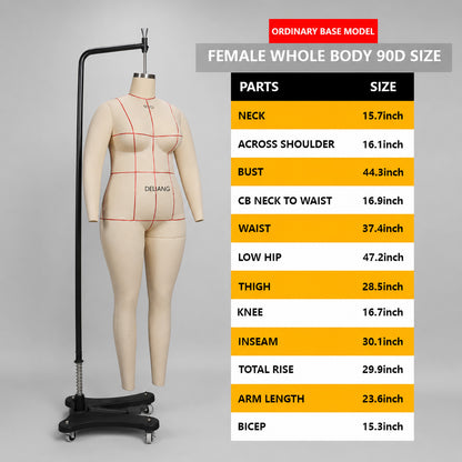 Maniquí femenino DL900 36B, modelo de sastrería de lencería para costura, maniquí de modista adulto de medio cuerpo de alta calidad por mar.