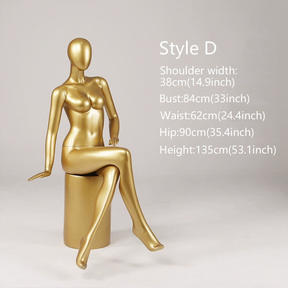 Gold Female Lingerie Mannequin