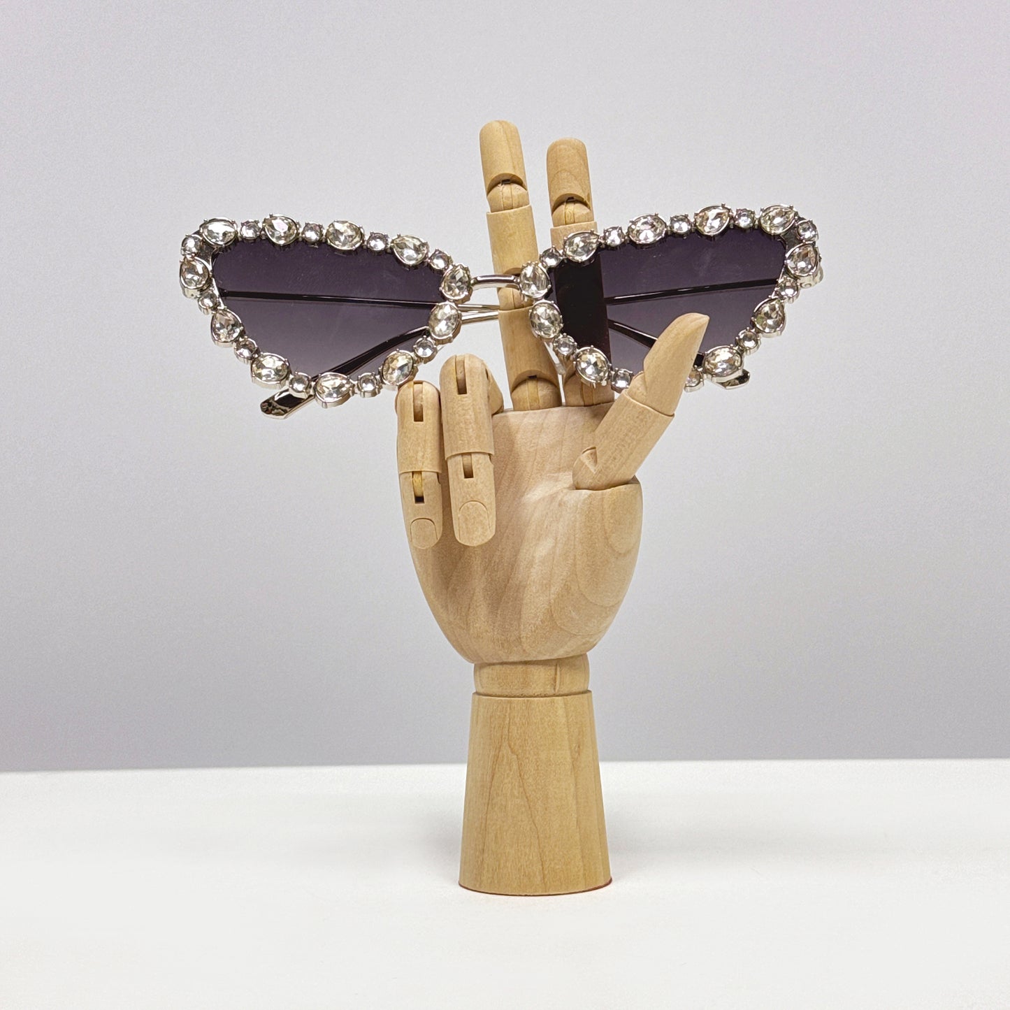 Maniquí de mano de madera de alta calidad, maniquí de mano de madera móvil para mujer, ideal para exhibir guantes, anillos, relojes, collares, gafas de sol, joyas y decoración.