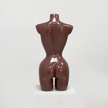 DE-LIANG Female Half-Body Mannequin | Glossy Fiberglass Lingerie Display Torso for Boutique