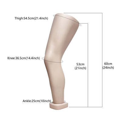 Maniquí de exhibición de rodillera izquierda blanca para hombre adulto, maniquí de pierna, rodilla, codo y manos para rodillera, soporte de exhibición de protección para rodilla y muñeca.
