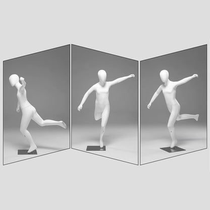 JELIMATE Kids Sports Mannequin Full Body Running & Jumping – Child Athletic Display Form