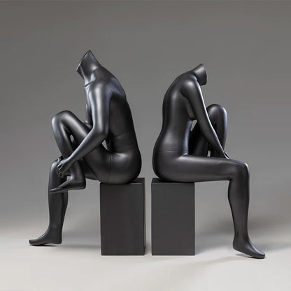 DE-LIANG Athletic Sport Mannequin Dumbbell & Sitting Pose for Gym & Sportswear Store