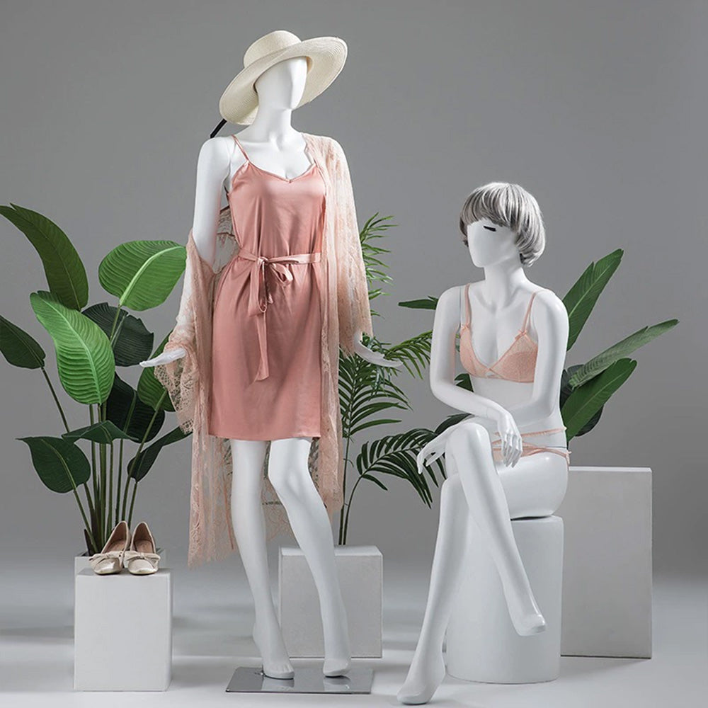 Matte White Female Full Body Mannequin