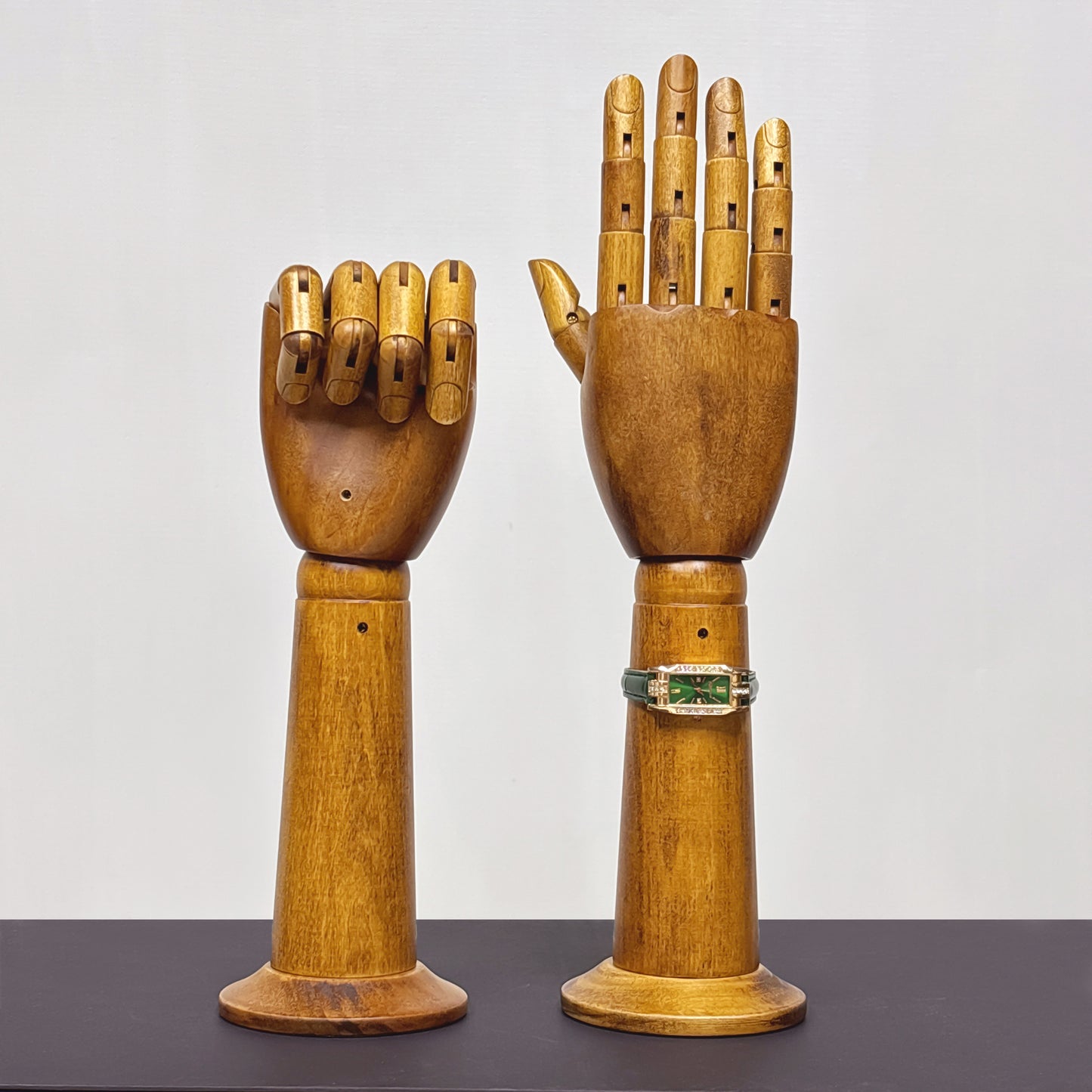 DE-LIANG Wooden Hand Model – Jewelry Display, Glove Mannequin & Sketch Prop