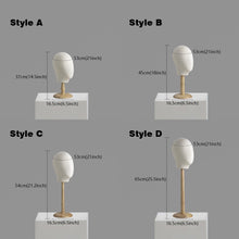 Load image into Gallery viewer, Hight Quailty Linen Fabric Female Mannequin Head with Wooden Stand,Head Manikin Dress Form for Hats Display Stand,Wig Mannequin Head
