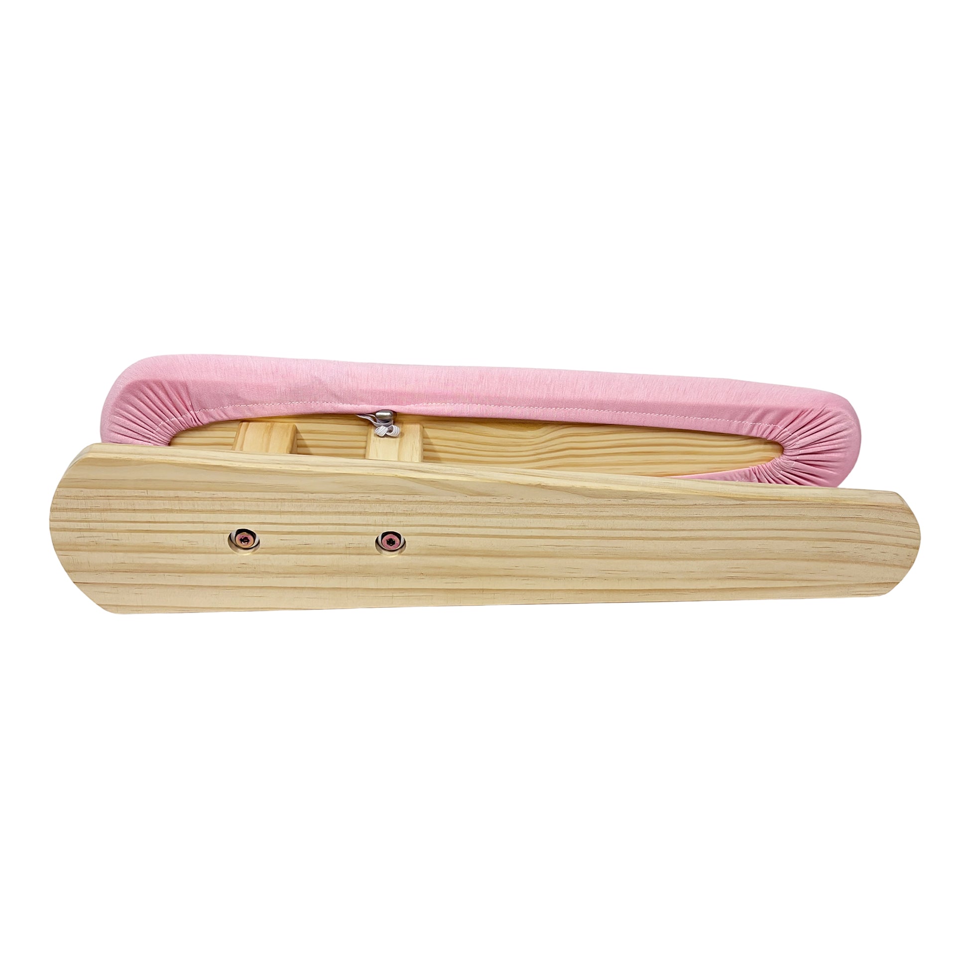 DE-LIANG Professional Pink Tailor Pressing Board with Solid Wood Base