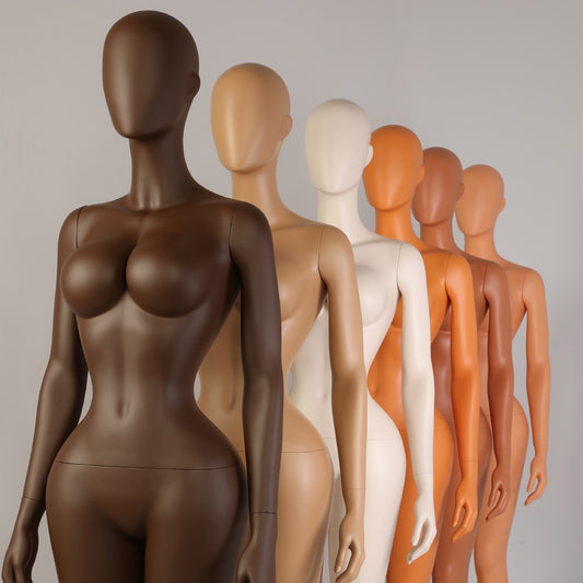 DE-LIANG Female Full Body Mannequin | 6 Skin Tones | Fiberglass Retail Display Form
