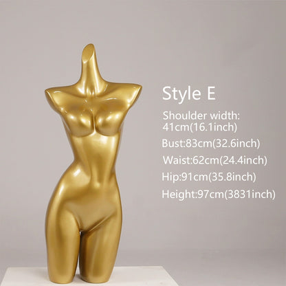 Gold Female Lingerie Mannequin
