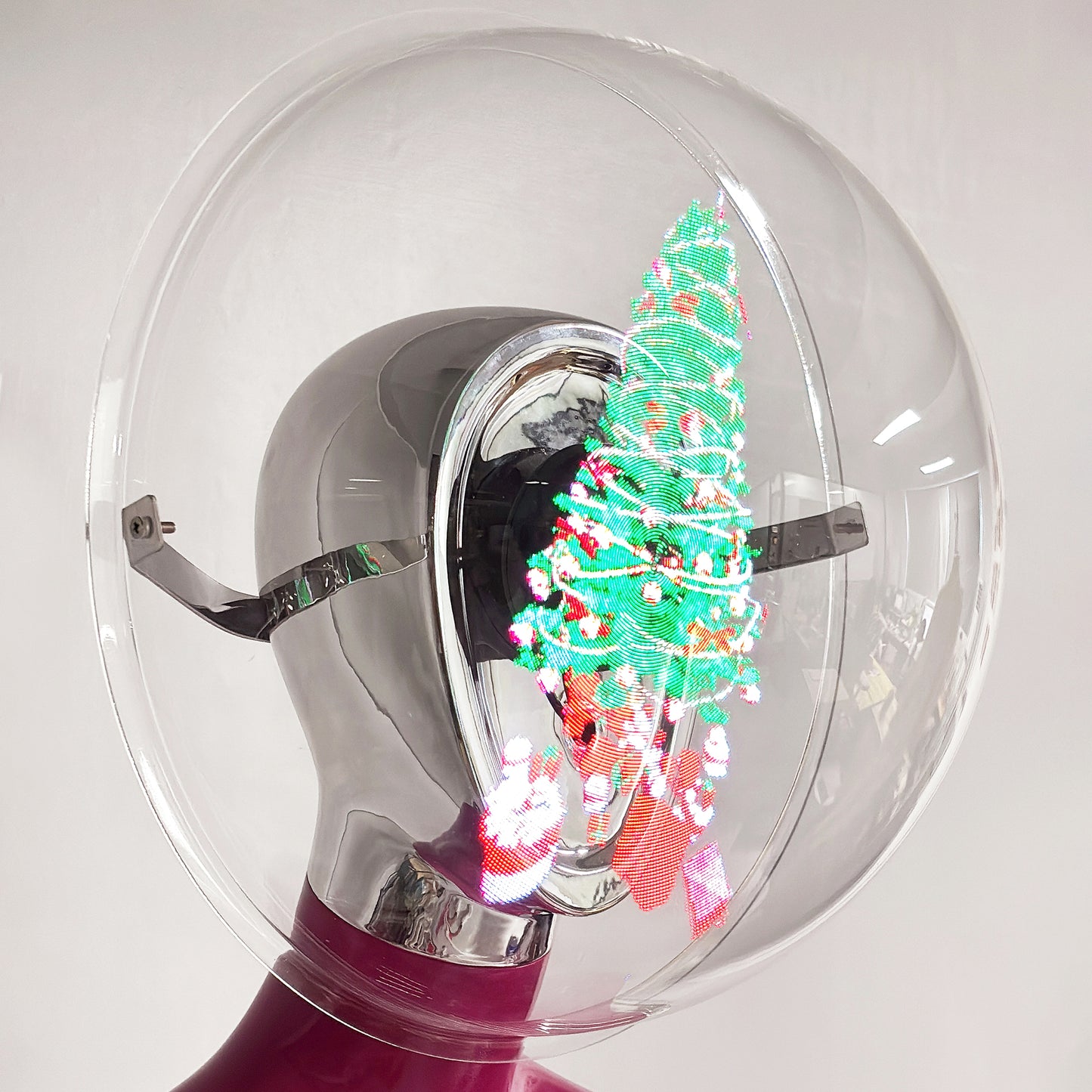DE-LIANG 3D Holographic Female Mannequin with LED Bluetooth for Retail Window Display