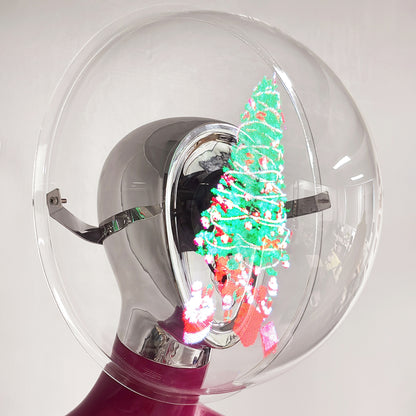 DE-LIANG 3D Holographic Female Mannequin with LED Bluetooth for Retail Window Display