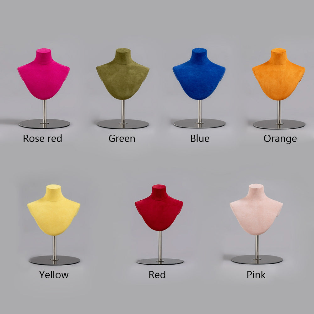 High-End Suede Neck Mold Necklace Stand Scarf Silk Scarf Jewelry Display Stand Clothing Store Window Display Props DL2374