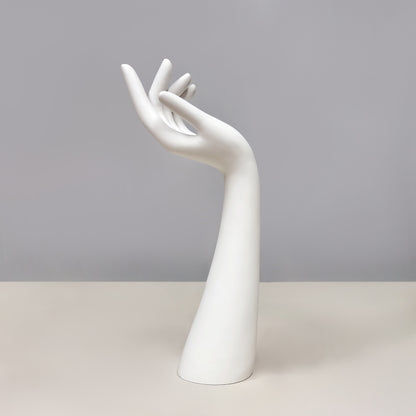 DE-LIANG White Plastic Mannequin Hand: Jewelry Display, Wig/Hat Stand