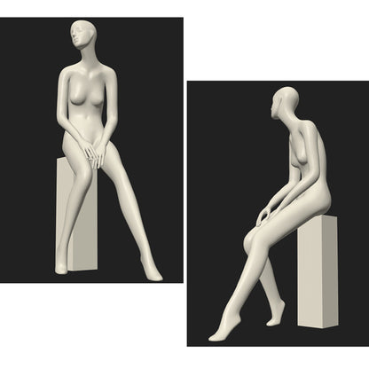 Maniquí femenino de cuerpo entero DE-LIANG: maniquí ajustable con torso para exhibición, maniquí moderno para boutiques de moda y escaparates.