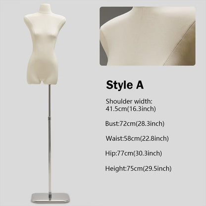 DE-LIANG Slim-Fit Female Torso - Modern Flat-Body Display Form