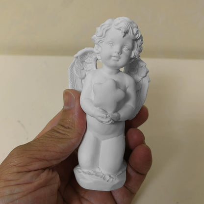 Handmade Child Angel Cupid Desktop Ornament,Home Decor,Cherub Statue Prayers Of An Angel Figurine Resin Sculpture Art Ornaments Arts,Gift