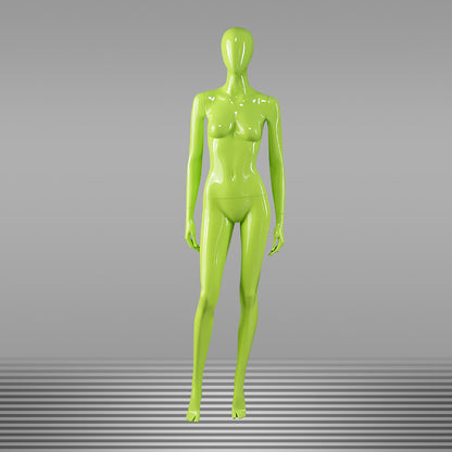 DE-LIANG Colorful Glossy Female Mannequins ,Abstract Full Body Fiberglass Display Models