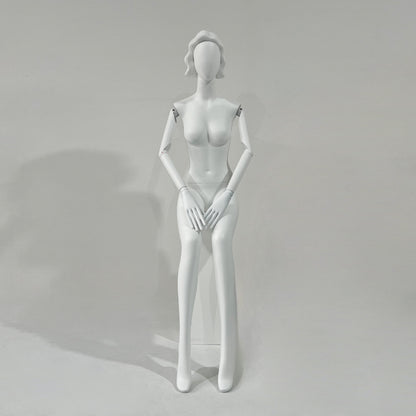 Luxury Full Body Female Mannequin for Sale, Wedding Fabulours Fiberglas Model fsor Window Display, Clothing Hanger Dress Form with Wig, With White Arm