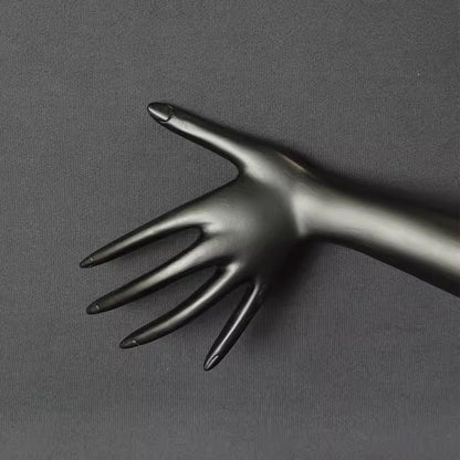 DE-LIANG Black Resin Female Hand Mannequin – Ring, Bracelet & Watch Display Stand