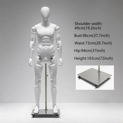 DE-LIANG Poseable Athletic Robot Mannequin for Running, Jumping & Activewear Displays
