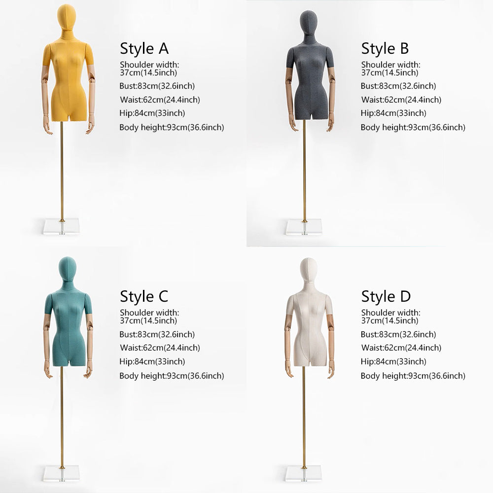 DE-LIANG Mannequin Half Body Female With Head
