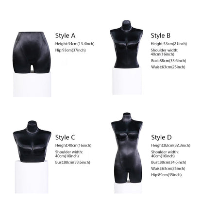 Buste DE-LIANG pour soutien-gorge, mannequin de présentation de sous-vêtements en dentelle souple entièrement épinglable, buste de corset, modèle de maillot de bain