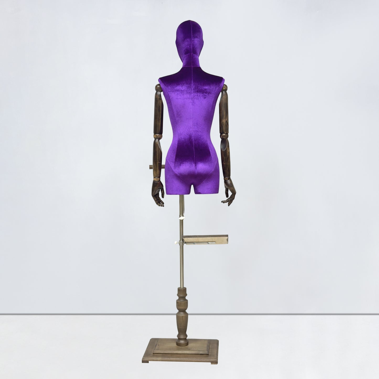 DE-LIANG Velvet Half Body Mannequin for Clothing Boutique & Retail Display | 4 Colors