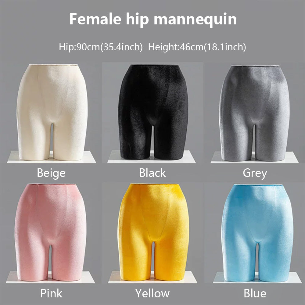 DE-LIANG Velvet Female Mannequin Torso | Lingerie Bra Underwear Display Form