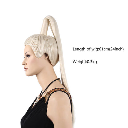 DE-LIANG Clearance Female Head Mannequin Wig Display,Colorful Hard Shell Ponytail Wig Display Mannequin Head,Use for barbershop/Clothing Shop Design Ideas and Wig Shop InteriorDesign DL2379 De-Liang Dress Forms