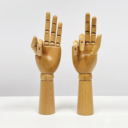 Soldes Mannequin en bois avec mains | Mannequin à doigts flexibles et mobiles | Accessoires de présentation de bijoux | Mannequin à main modèle d'artiste