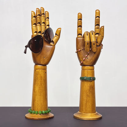 DE-LIANG Wooden Hand Model – Jewelry Display, Glove Mannequin & Sketch Prop