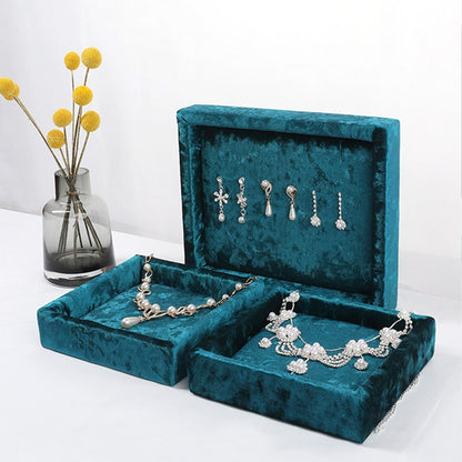 DE-LIANG Velvet Jewelry Display Tray, Earrings Display Stand, Ring Display Stand, Jewelry Display Stand, Necklace Display Tray DE-LIANG