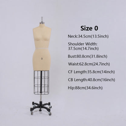 DE-LIANG Professional Bridal & Evening Gown Dress Form, Western Sizes 0-28