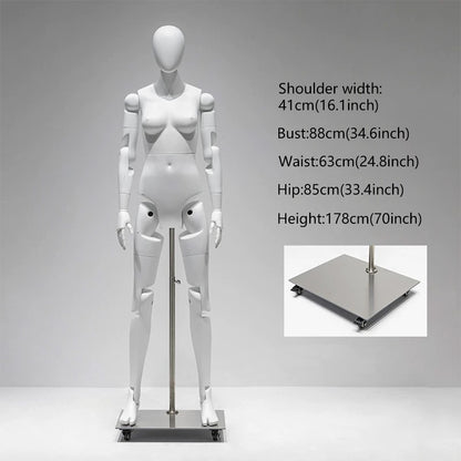 DE-LIANG Poseable Athletic Robot Mannequin for Running, Jumping & Activewear Displays