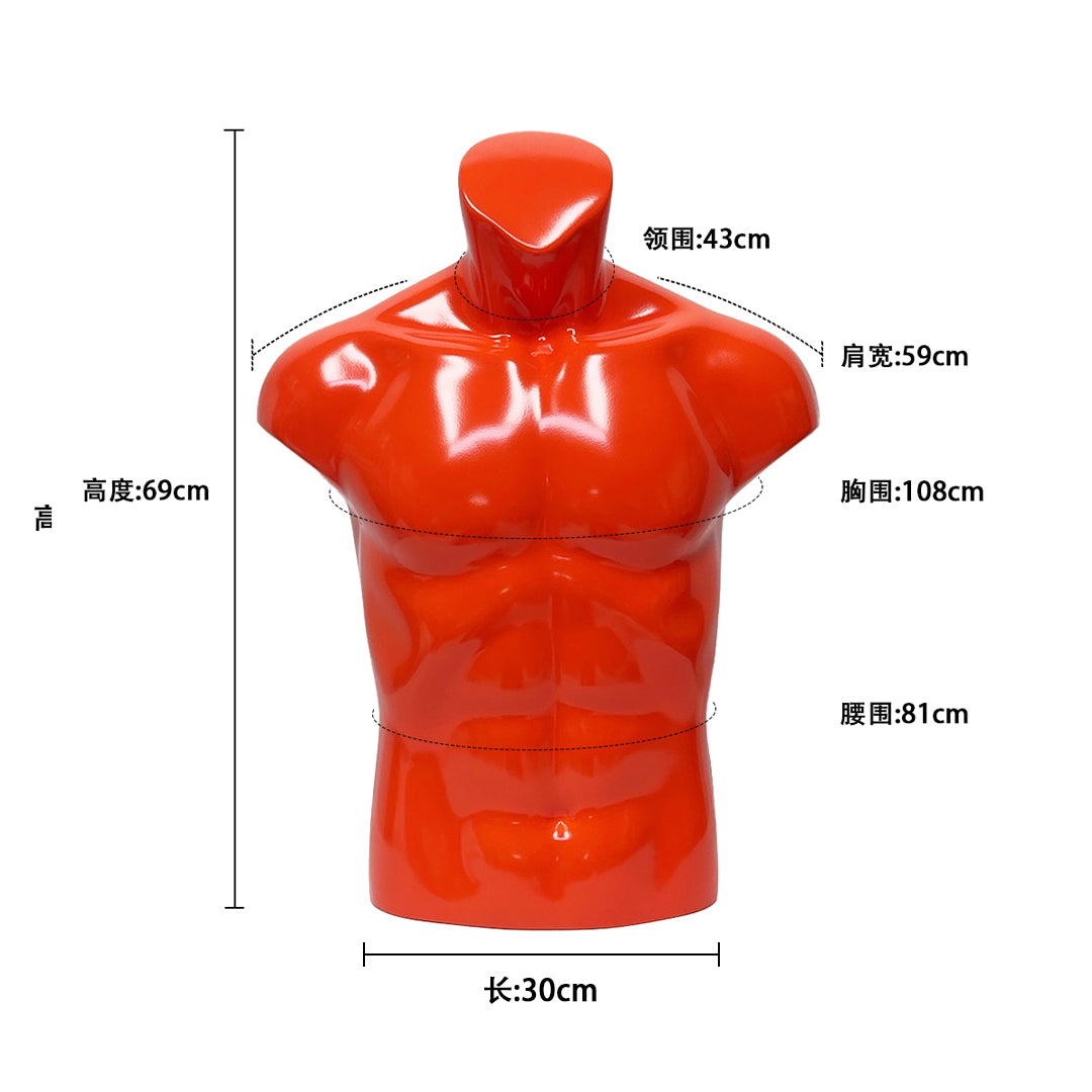 DE-LIANG Bright Orange Mannequin Set for Sports Brace, Knee Brace Display Props