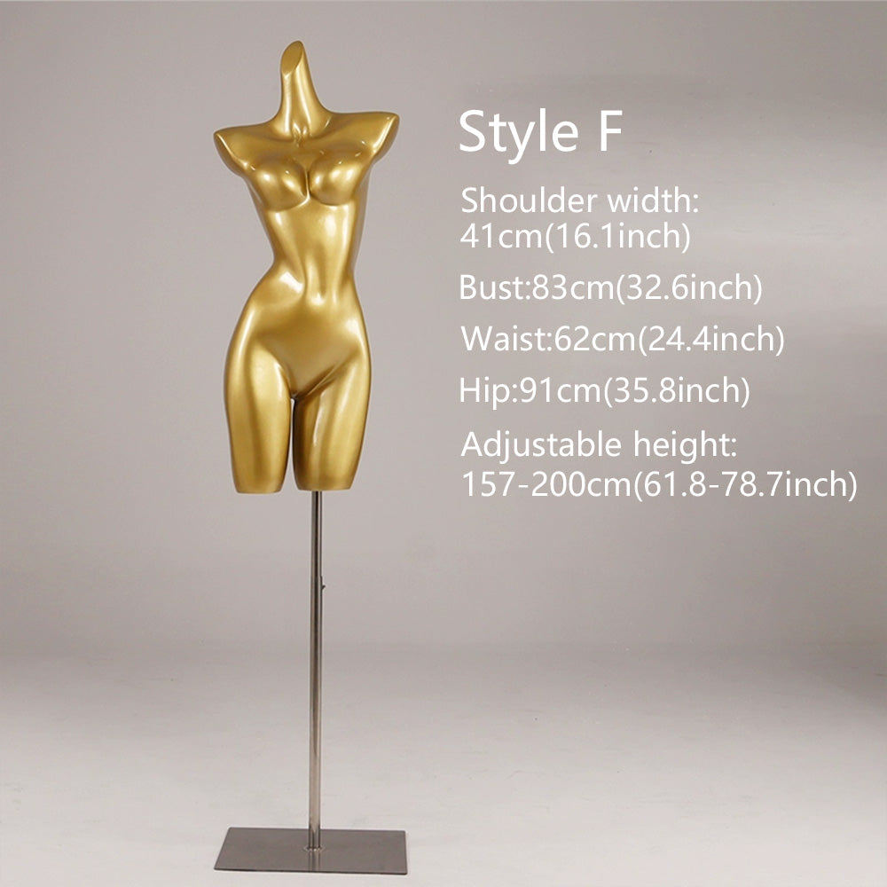 Gold Female Lingerie Mannequin