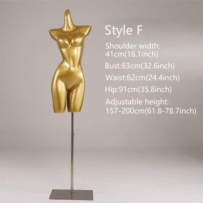 Gold Female Lingerie Mannequin