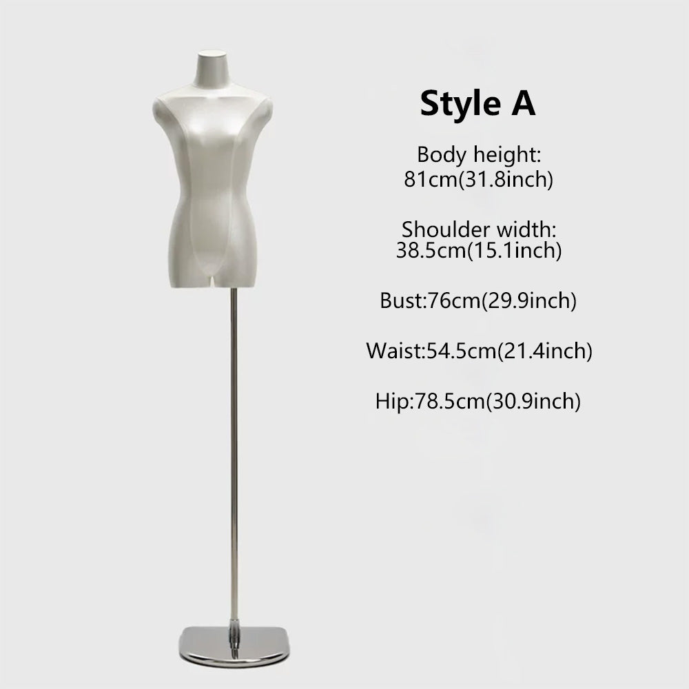 DE-LIANG Female Half Body Torso Mannequin for Dress Tops Lingerie Boutique Display