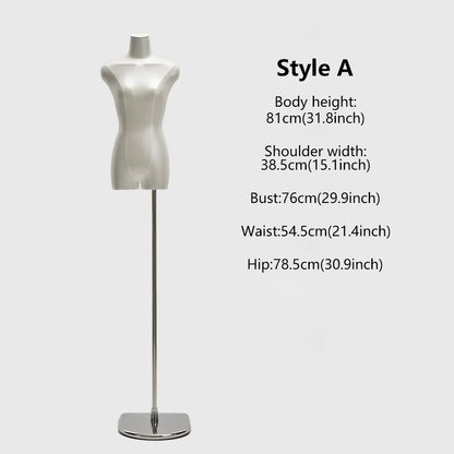 DE-LIANG Female Half Body Torso Mannequin for Dress Tops Lingerie Boutique Display