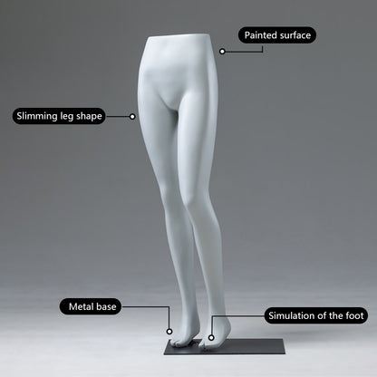 DE-LIANG Running Sport Leg Mannequin Display – Dynamic Half Body Male & Female Lower Torso, Fiberglass Athletic Pants Display Form for Sportswear, Shoes, and Fitness Store Window
