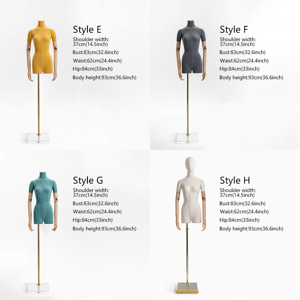 DE-LIANG Mannequin Half Body Female With Head