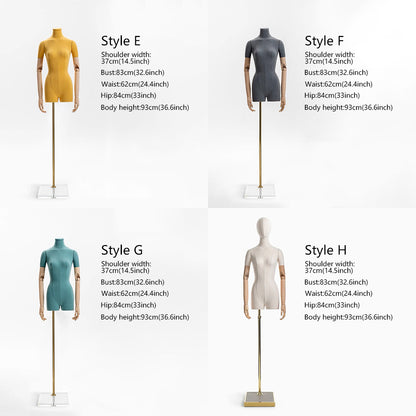 DE-LIANG Mannequin Half Body Female With Head