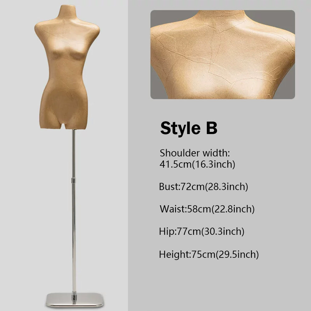 DE-LIANG Slim-Fit Female Torso - Modern Flat-Body Display Form