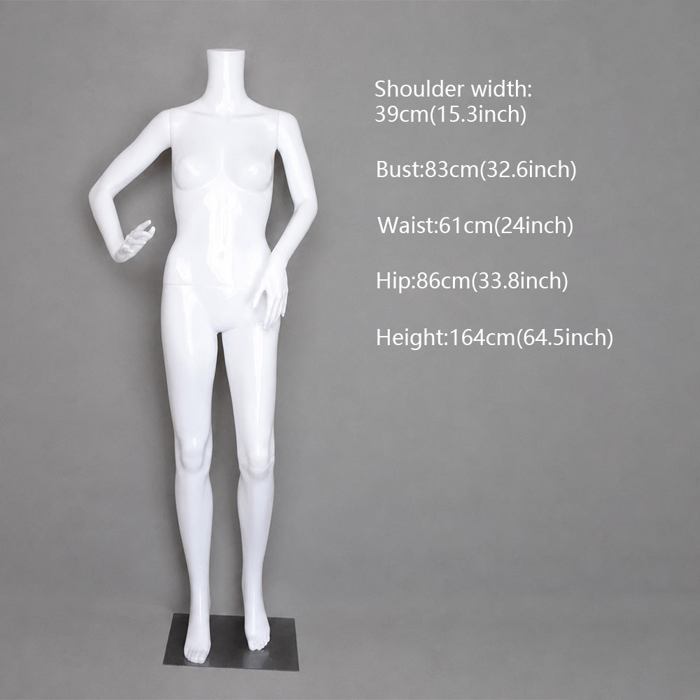 DE-LIANG Female Mannequin for Displaying Dresses, Clothing Store Full Body Display