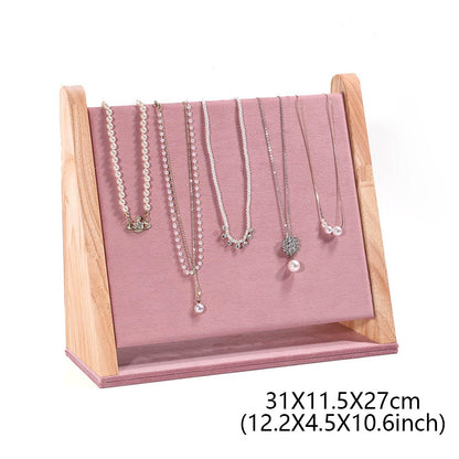 DE-LIANG Pink Velvet Jewelry Display Stand Set – Perfect for Jewelry Stores & Boutiques